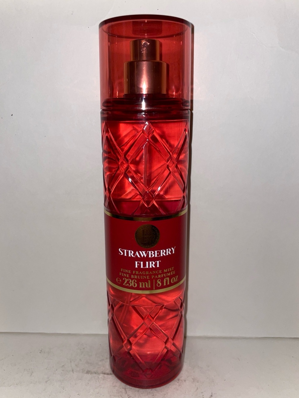 Bath & Body Works Strawberry Flirt Fragrance Mist 8oz Luxury Discontinued New